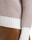 PULLOVER WITH CONTRAST RIB (APRICOT BEIGE)