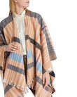 WOOL MIX CAPE (APRICOT BEIGE)