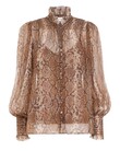 BOTANICA PYTHON SWING BLOUSE (GOLD PYTHON)