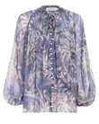 BOTANICA DRAWN SWING BLOUSE (PANDANUS)