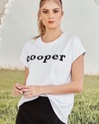 I BEAD COOPER TEE (WHITE/BLACK)