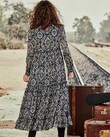 DRESSING GAME DRESS (NAVY PAISLEY)