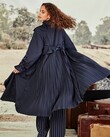 PLEATWOOD MAC COAT (NAVY)