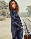 CASUAL BUSINESS JACKET (NAVY STRIPE)