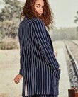 CASUAL BUSINESS JACKET (NAVY STRIPE)