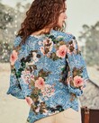 SLEEVE IT UP TO YOU TOP (BLUE FLORAL)