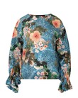 SLEEVE IT UP TO YOU TOP (BLUE FLORAL)