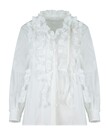 RUFFLE MY FEATHERS SHIRT (WHITE)