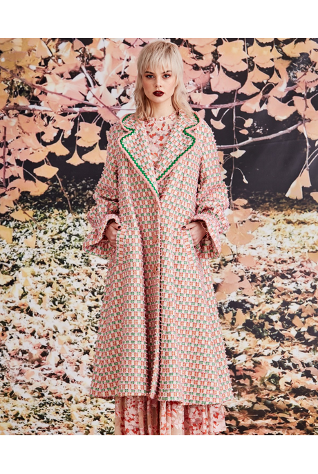 THE SWING OF THINGS COAT (PINK TWEED)