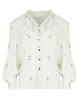 UPTOWN FLOUNCE BLOUSE (WHITE FLORAL)