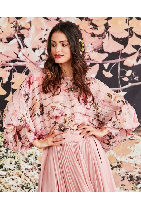 OH! YOU PRETTY WING TOP (BLUSH FLORAL)