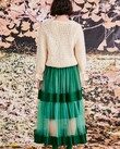 TIER DIARY SKIRT (GREEN/EVERGREEN)