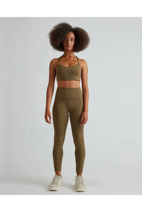 KENNEDY PANELLED LEGGING (DARK KHAKI)