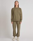 JORDAN HIGH WAISTED TRACK PANT (DARK KHAKI)