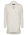 MERINO RELAXED V JUMPER (ANTIQUE WHITE)