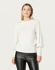 MERINO PUFF SLEEVE JUMPER (ANTIQUE WHITE)