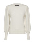 MERINO PUFF SLEEVE JUMPER (ANTIQUE WHITE)