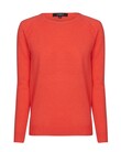 PURE CASHMERE CREW JUMPER (TANGELO)