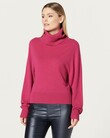 PURE CASHMERE COWL JUMPER (BERRY)