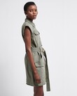 DARCEL DENIM BELTED DRESS (OAK MOSS)