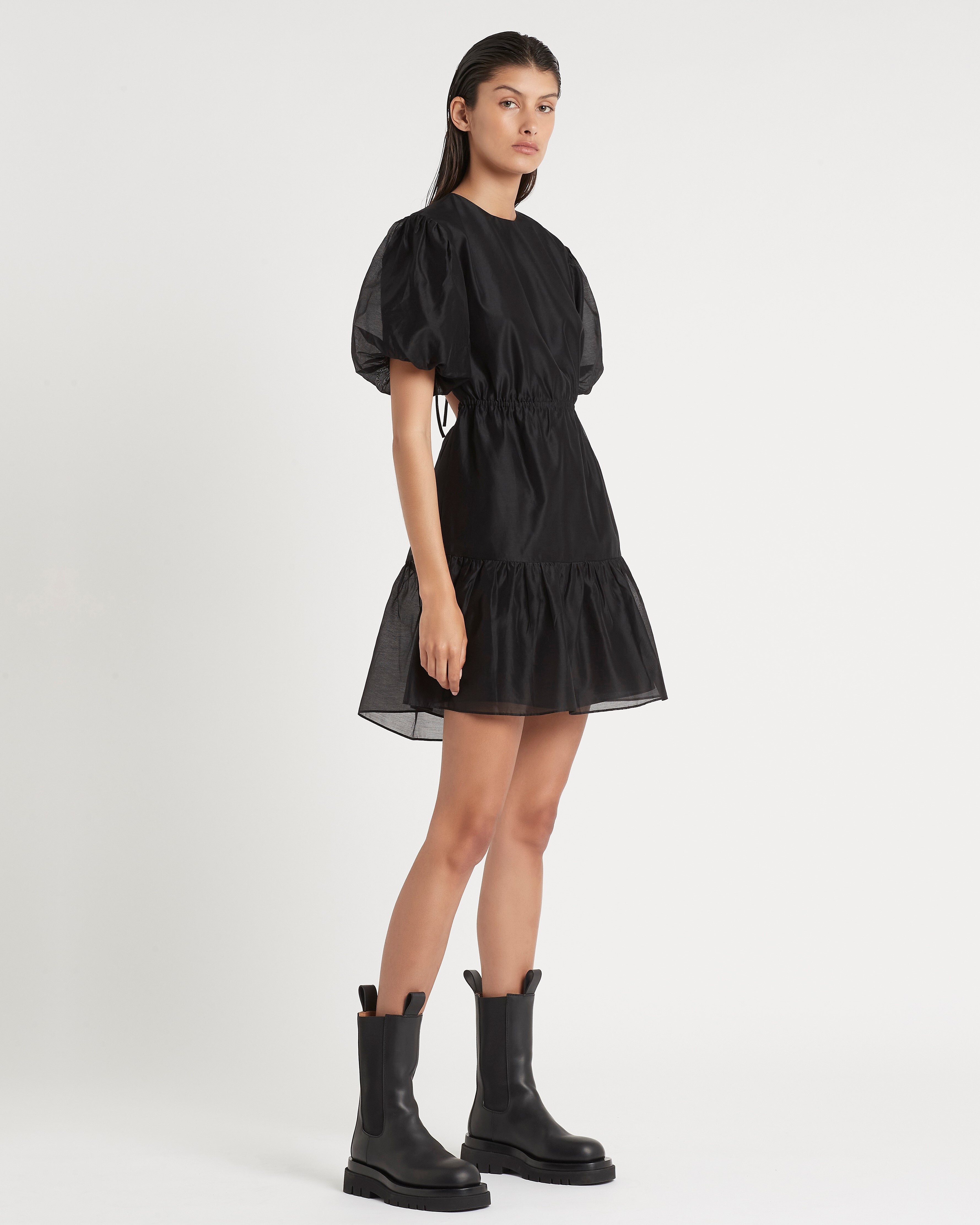 AMERIE OPEN BACK DRESS (BLACK)- SIR AUTUMN WINTER 21 Boxing Day Sale