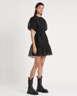 AMERIE OPEN BACK DRESS (BLACK)