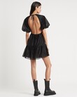 AMERIE OPEN BACK DRESS (BLACK)