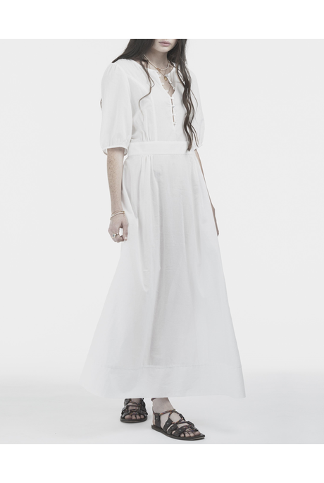 3/4 SLEEVE MAXI DRESS (LUNA WHITE)