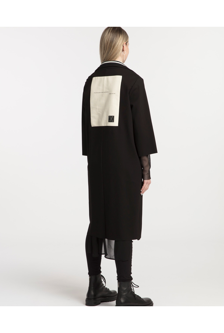 X BLANK CANVAS COAT (BLACK)