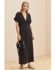 THE ANJOU SHIRT DRESS (BLACK)