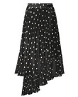 DANCING IN THE PLEAT SKIRT (BLACK/CREAM SPOT)