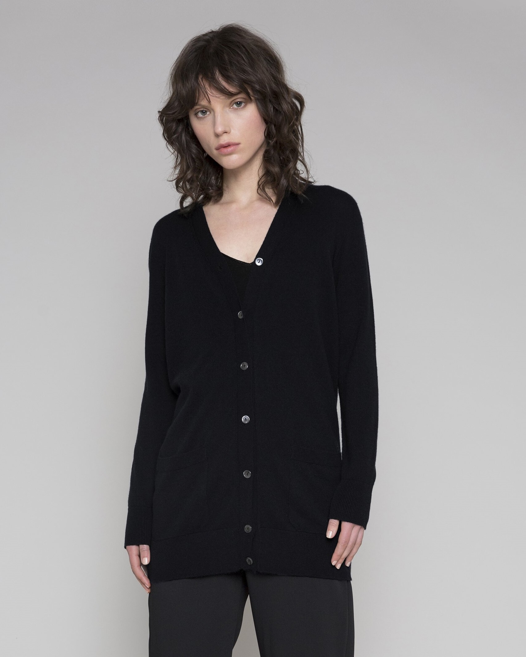 CASHMERE POCKET CARDI (BLACK)- STANDARD ISSUE AUTUMN WINTER 21 Boxing ...