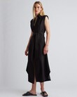 BANKS MIDI DRESS (BLACK)