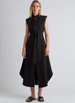 BANKS MIDI DRESS (BLACK)