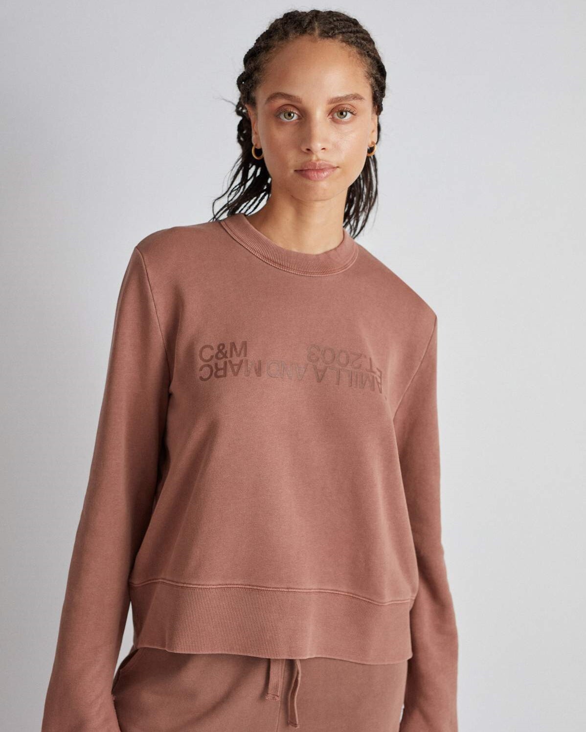 JAMES LOGO CREW SWEATSHIRT MOROCCO CAMILLA AND MARC AUTUMN WINTER 21 Boxing Day Sale