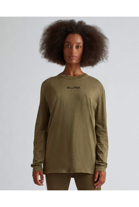 ALTHEA LOGO TEE (DARK KHAKI)