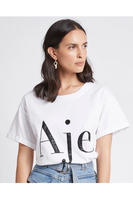 AJE LOGO TEE (WHITE)