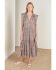 JARDIN DRESS (BRUSH PRINT)