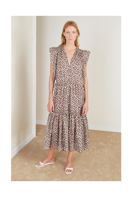 JARDIN DRESS (BRUSH PRINT)