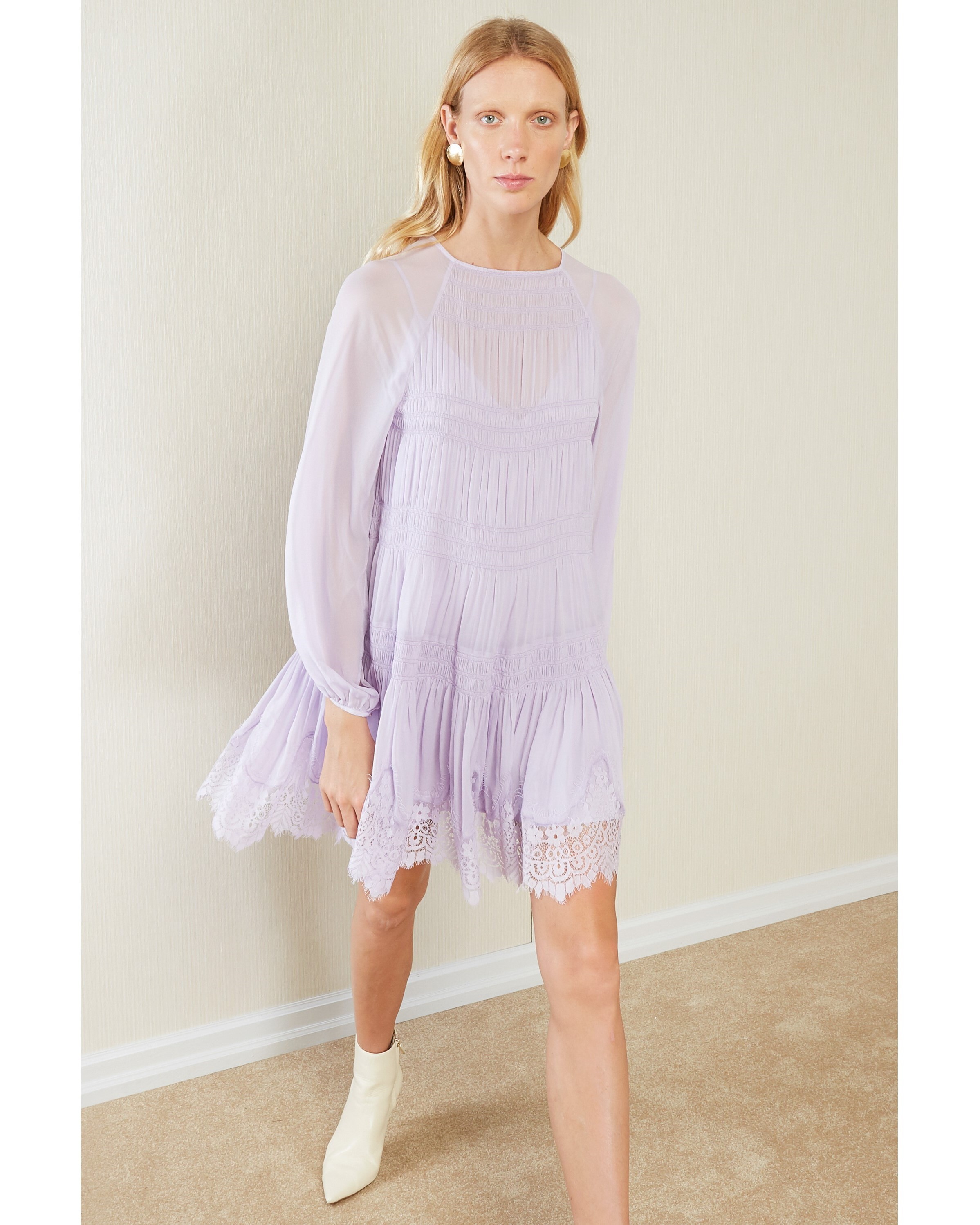 DALIA DRESS (LAVENDER)- MAGALI PASCAL AUTUMN WINTER 21 Boxing Day Sale