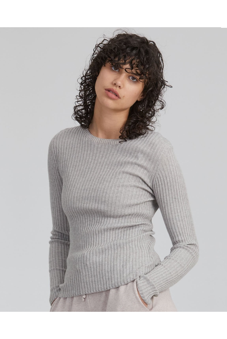 BALANCE RIB CREW JUMPER (ALMOND)