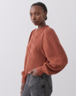 KRISTIN COTTON CASHMERE KNIT (SPICE MARLE)