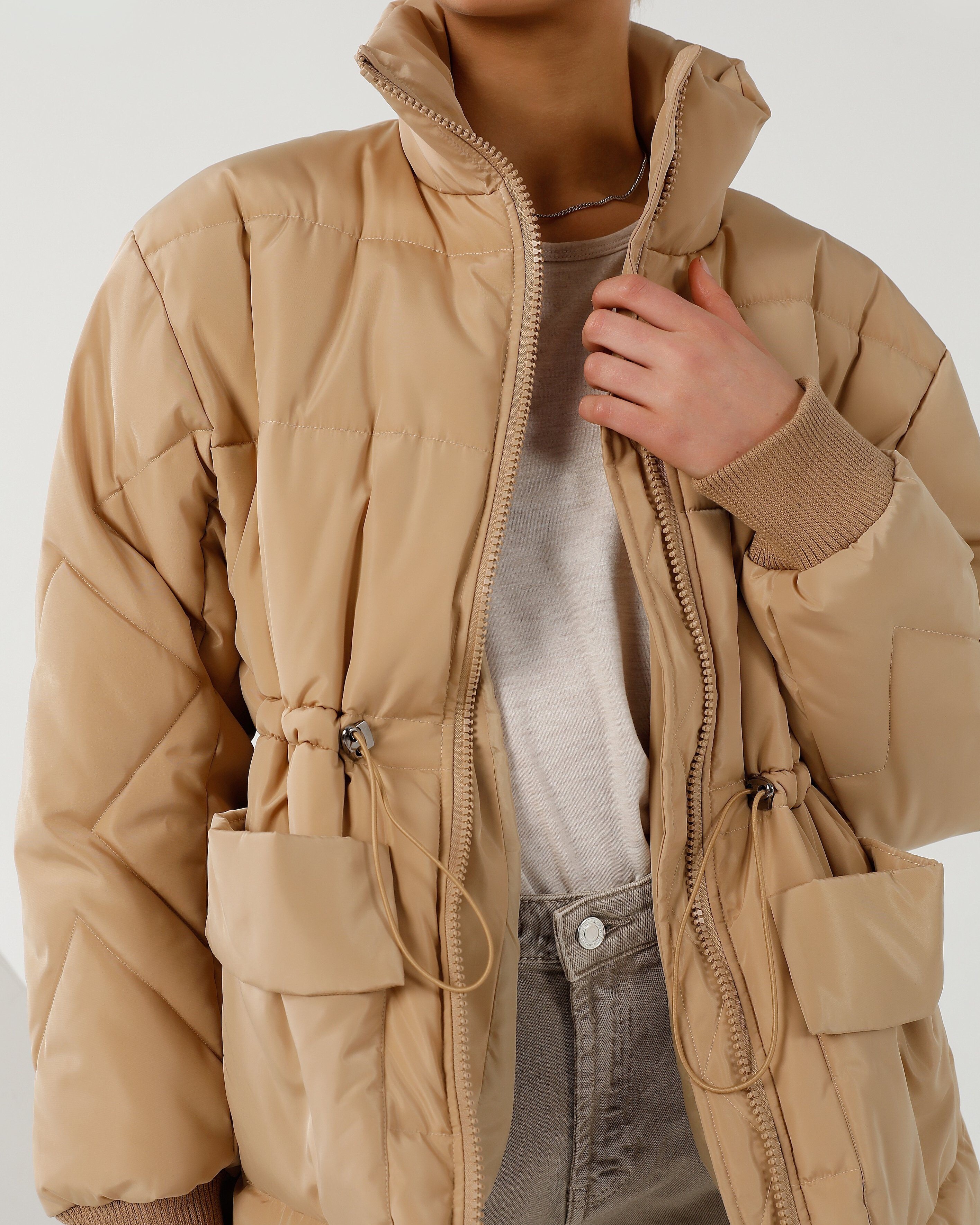 ARIES PUFFER JACKET CARAMEL TOAST SOCIETY AUTUMN WINTER 21