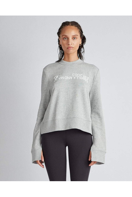 JAMES LOGO CREW SWEATSHIRT (GREY MARLE)