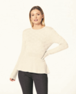 BEATRICE PEPLUM JUMPER (ALMOND)