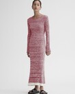 THE CLEO DRESS (SPACE DYED RASPBERRY)