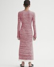THE CLEO DRESS (SPACE DYED RASPBERRY)