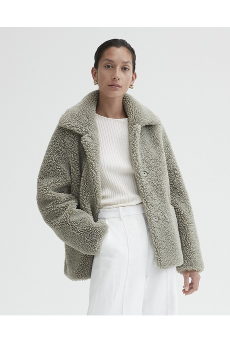 THE ANNABEL JACKET (SAGE TEDDY)