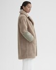 THE HARRIET TEDDY COAT (OATMEAL/SAGE TEDDY)