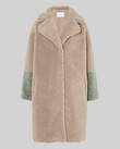 THE HARRIET TEDDY COAT (OATMEAL/SAGE TEDDY)